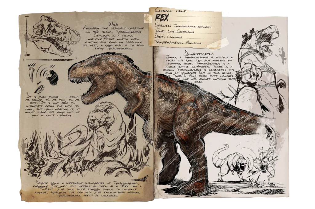 T-Rex Dossier ARK Survival Evolved
